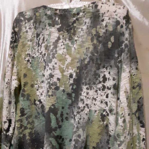 Jess & Jane Earth Leopard Sweater size L - Picture 2 of 5